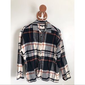 Madewell plaid button up flannel shirt- Small